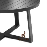 Caferio Kaki Meja Makan Kayu