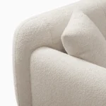 Sofa Tamu Minimalis Modern Modular Velvet White - Gambar 8