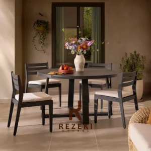 Dining Set Kayu Jati Caferio Style