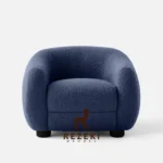 Navy Sofa 1 Seater Amoura