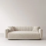 Sofa Tamu Minimalis Modern Modular Velvet White - Gambar 3