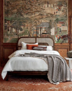 Gambar Tempat Tidur Rotan Kayu Jati Minimalis Abia