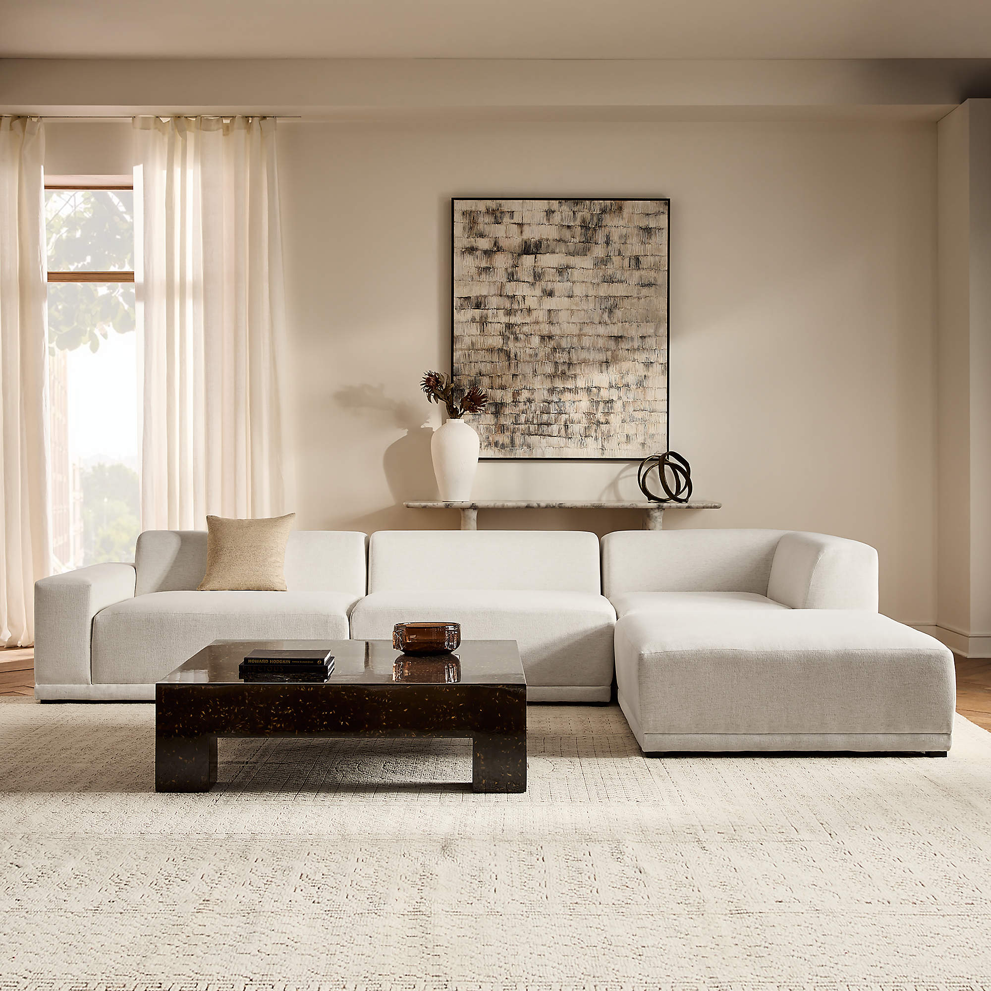 Sale Asbon Sofa Letter L Modular Livingroom