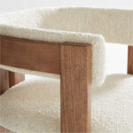 Ceremoni Dining Armchair Boucle - Gambar 5