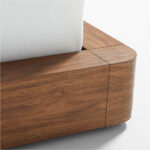 Daery Bed Teak Wood Natutral Boucle - Gambar 4