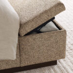 Laramon Bed Frame Fabric Bench - Gambar 4