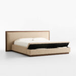 Laramon Bed Frame Fabric Bench - Gambar 3