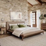 Brown Bed Japandi Minimalis