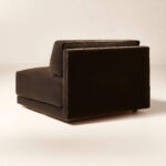 Cery Sofa Single Dark Brown Velvet - Gambar 6