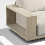 Desha Sofa 1 Seat Outdoor Teak Wood - Gambar 5