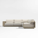 Desha Sofa L-Shaped Outdoor Teak Wood Armrest - Gambar 2