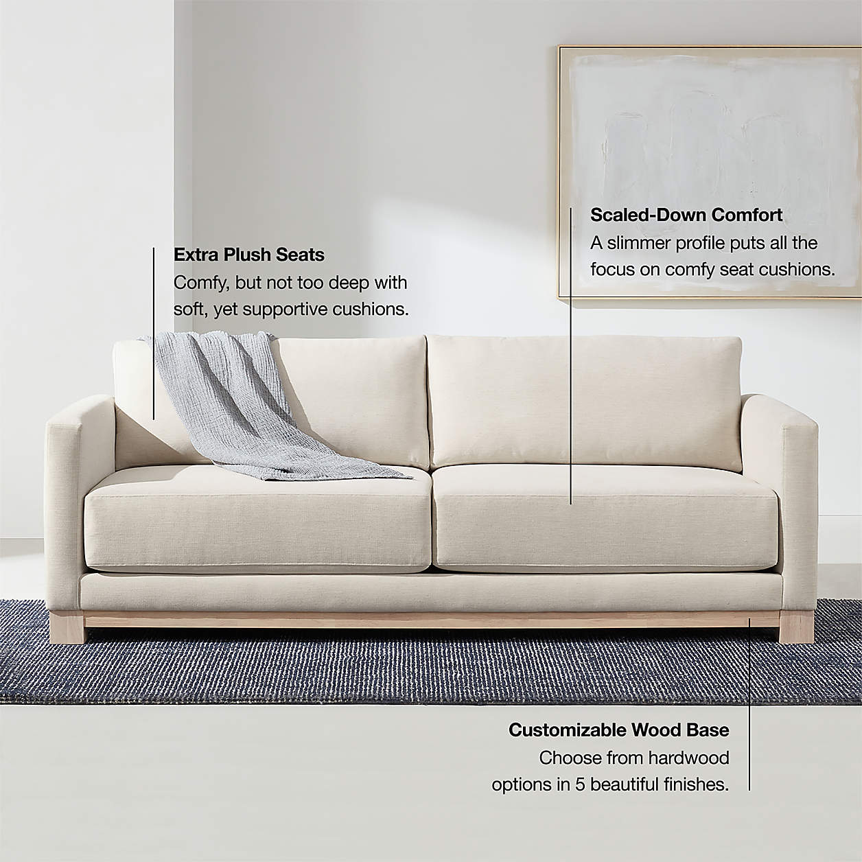 Domini Sofa L-Shaped Sectional Spesifikasi