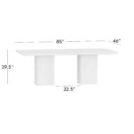 Marley Dining Table Teak Wood - Gambar 6