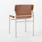 Nowe Chair Stainlees Steel Real Leather - Gambar 3