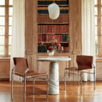 Nowe Chair Stainlees Steel Real Leather - Gambar 7