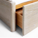 Sasa Bed Teak Wood White Wash - Gambar 5
