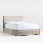 Sasa Bed Teak Wood White Wash - Gambar 2