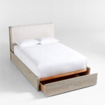 Sasa Bed Teak Wood White Wash - Gambar 3