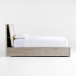 Sasa Bed Teak Wood White Wash - Gambar 4