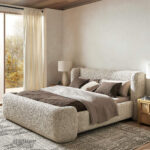 Teddy Bed Frame Boucle Minimalis