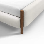 Zero Bed Teak Wood Velvet - Gambar 4