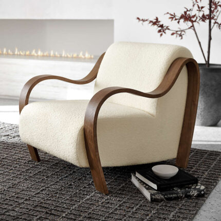 Bisou Wood Accent Chair Natural