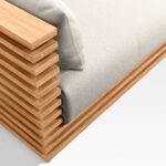 Cehson Sofa Outdoor Natural Single - Gambar 3