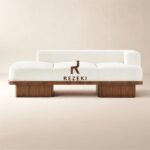 Serafin Snow Daybed Modern Daybed dengan Rangka Kayu Solid dan Fabric Premium