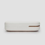Eclair Chaise Lounge – Modern Rounded Design dengan Aksen Kayu