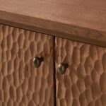 Kabinet Kayu Ukir 2 Pintu – Natural, Artistik & Elegan