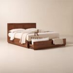 Tempat Tidur Kayu Solid Minimalis Modern